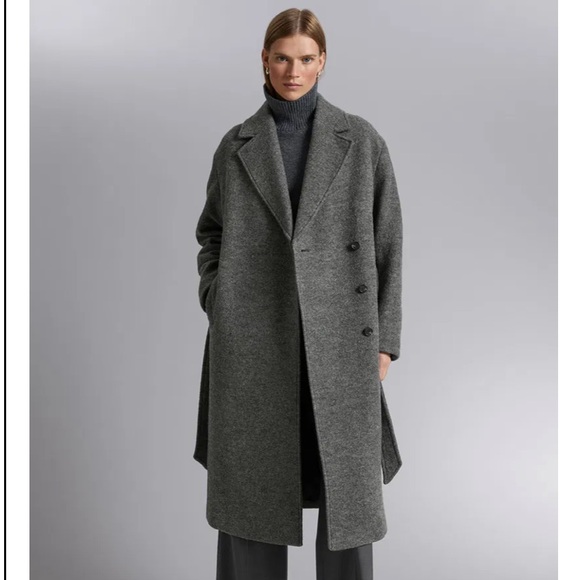 & Other Stories Jackets & Blazers - & Other Stories Charcoal Gray Wool Coat *SOLD OUT*